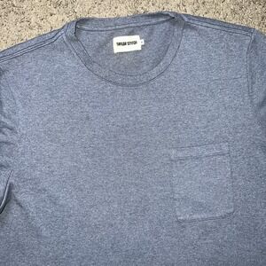 Taylor Stitch The Organic Cotton Pocket T-Shirt Mens Size 40 blue